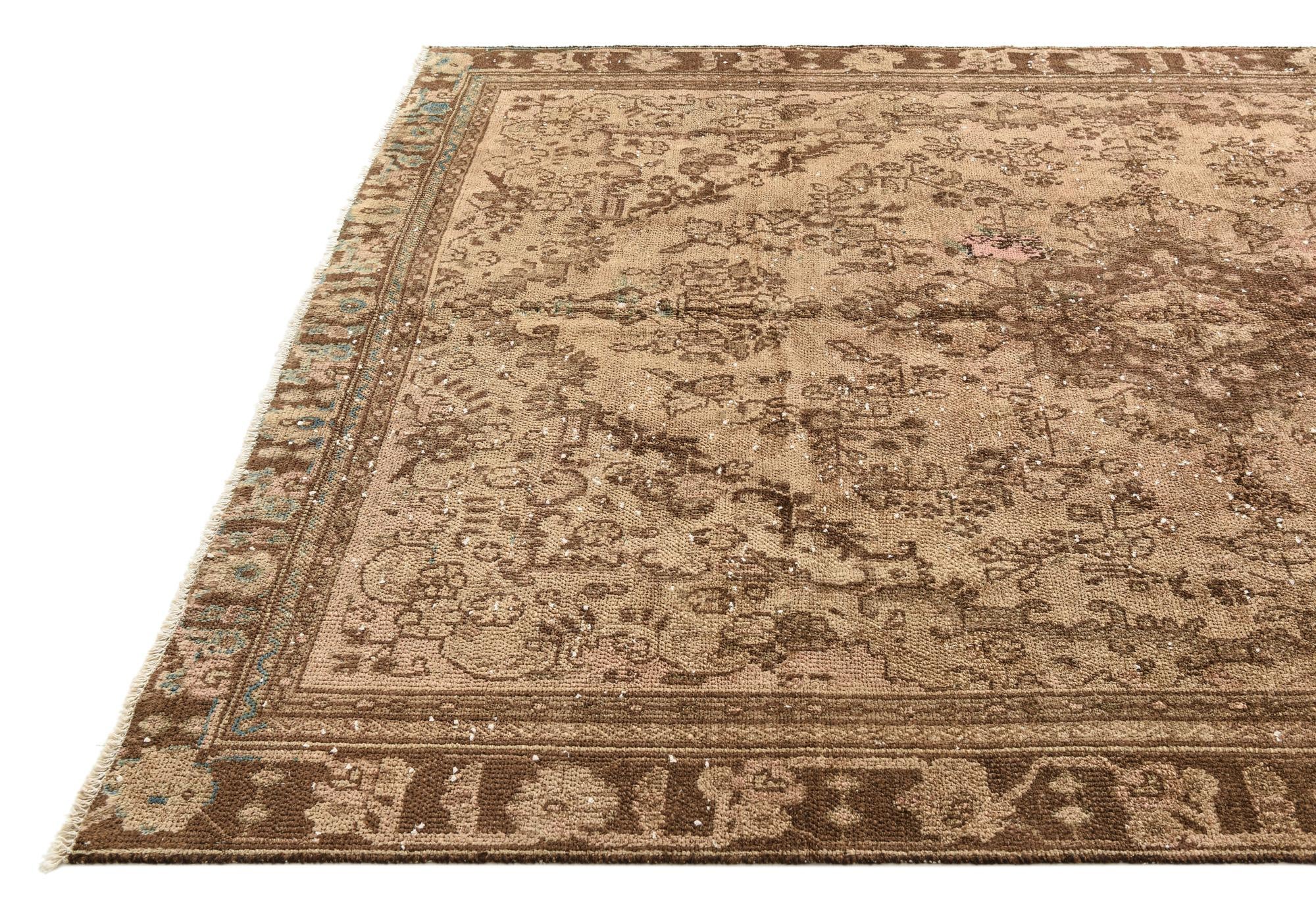 6' 6 x 9' 5 Hand Knotted Ultra Vintage Persian Wool Rug