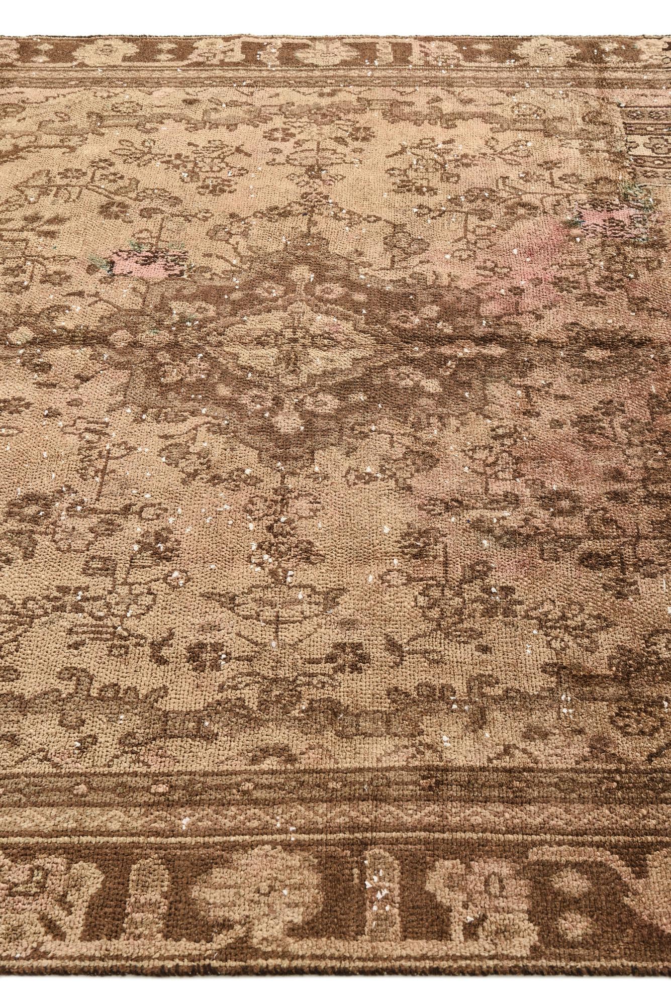 6' 6 x 9' 5 Hand Knotted Ultra Vintage Persian Wool Rug