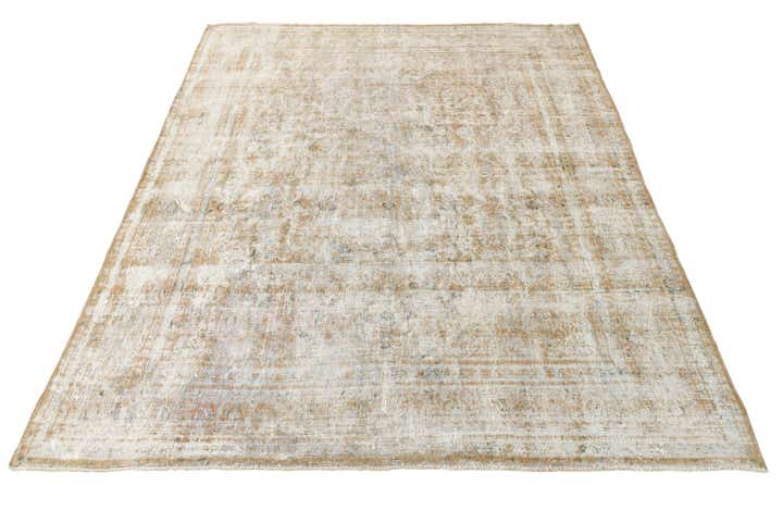 9' 8 x 12' Hand Knotted Ultra Vintage Persian Wool Rug