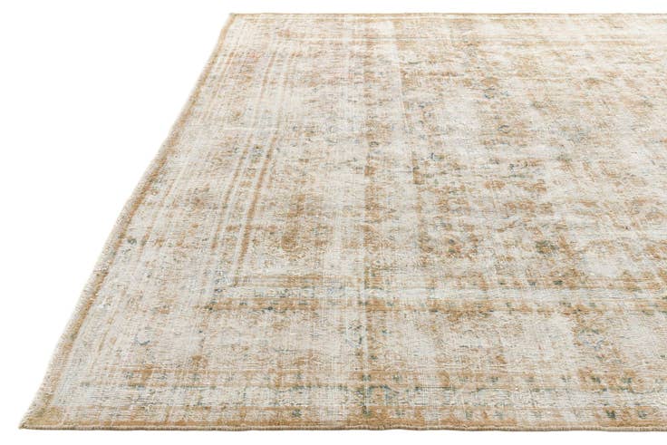 Detail image of 9' 8 x 12' Hand Knotted Ultra Vintage Persian Wool Rug