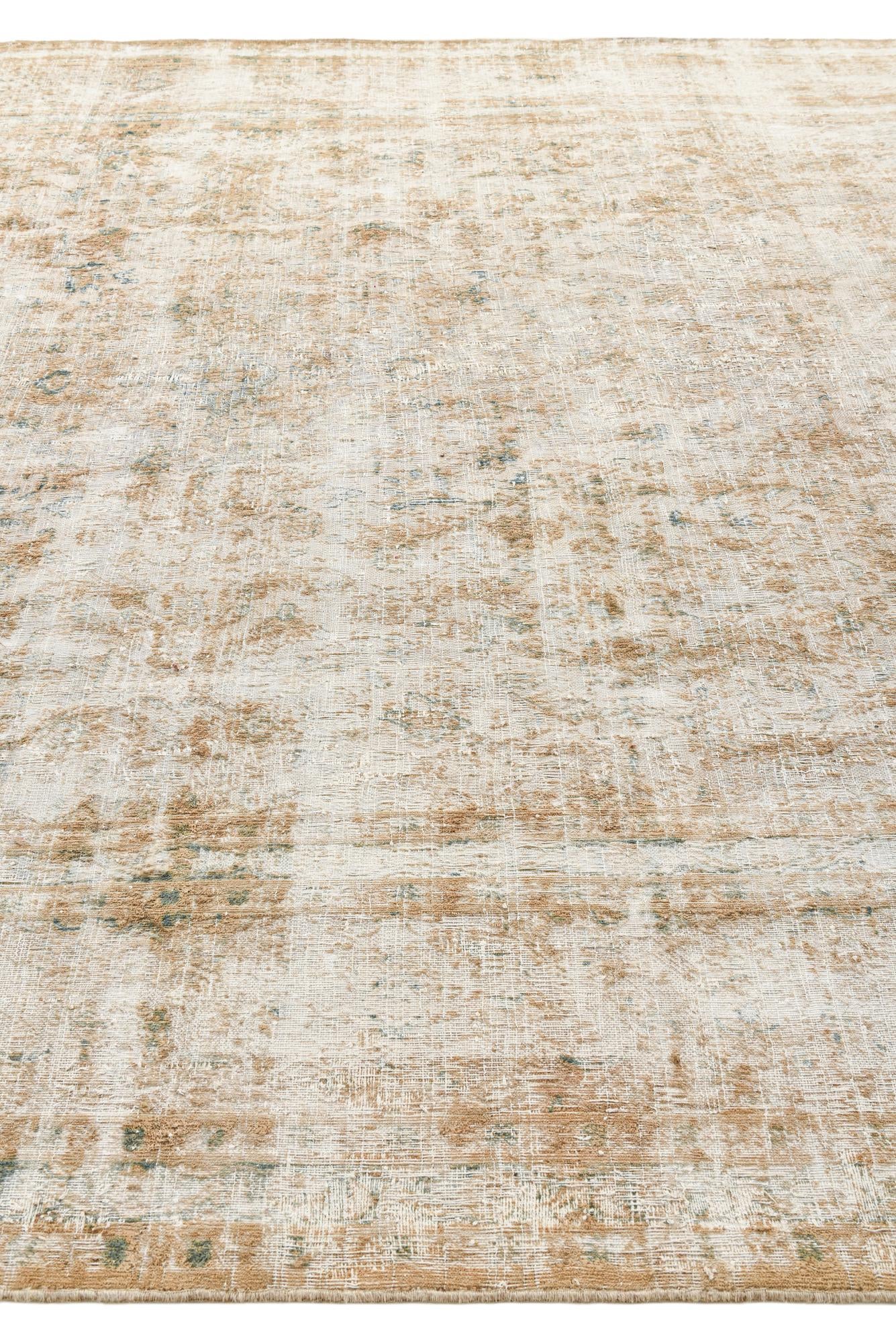 9' 8 x 12' Hand Knotted Ultra Vintage Persian Wool Rug
