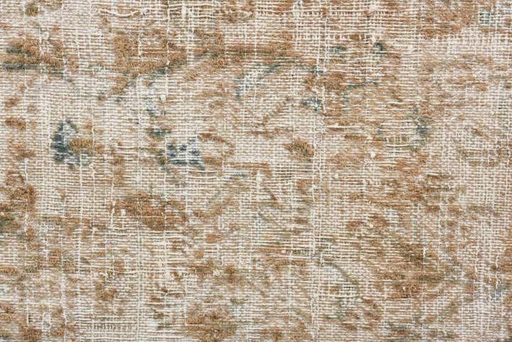 9' 8 x 12' Hand Knotted Ultra Vintage Persian Wool Rug