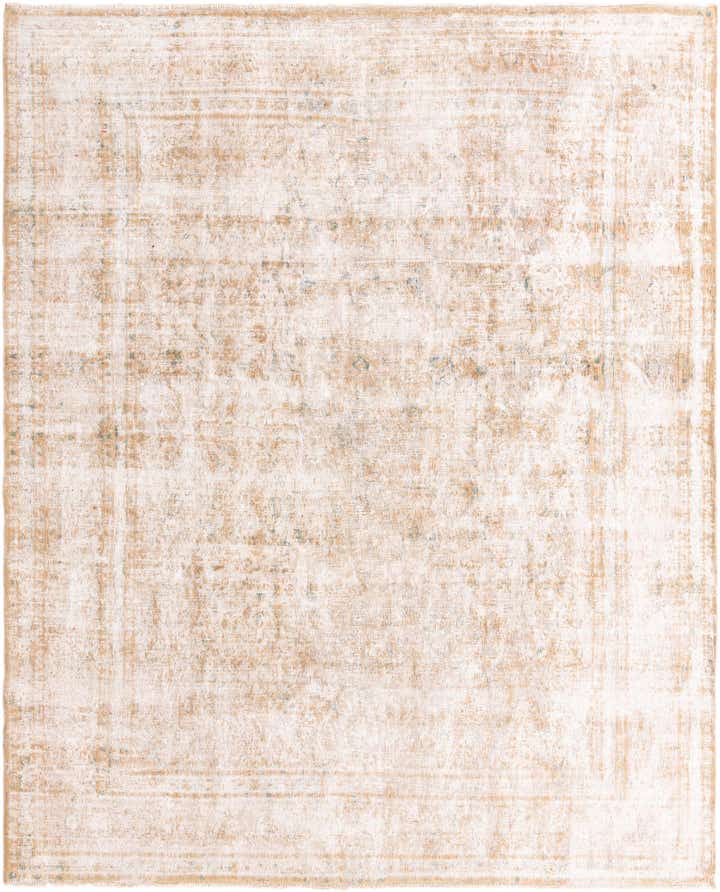 9' 8 x 12' Hand Knotted Ultra Vintage Persian Wool Rug