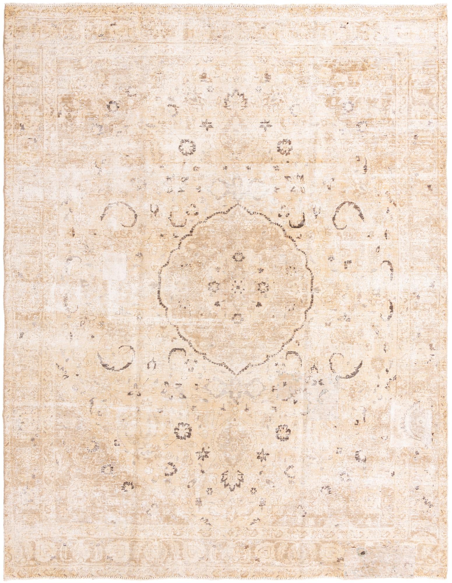 9' 8 x 11' 8 Hand Knotted Ultra Vintage Persian Wool Rug