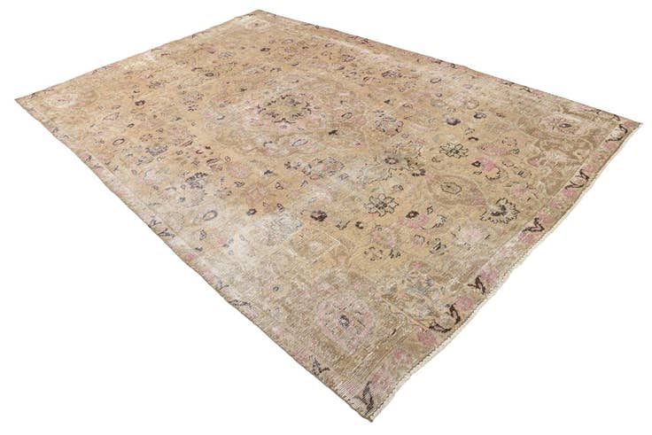 Detail image of 6' 8 x 10' 2 Hand Knotted Ultra Vintage Persian Wool Rug