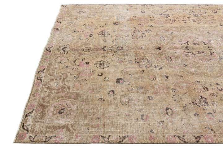 6' 8 x 10' 2 Hand Knotted Ultra Vintage Persian Wool Rug