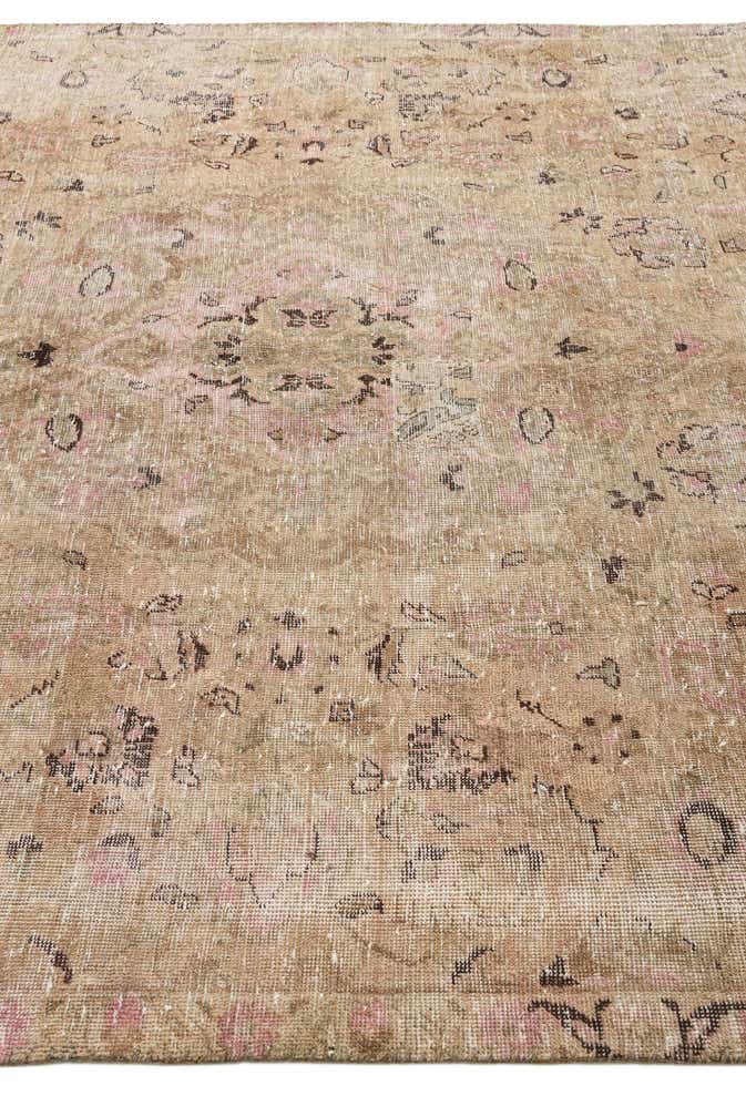 6' 8 x 10' 2 Hand Knotted Ultra Vintage Persian Wool Rug