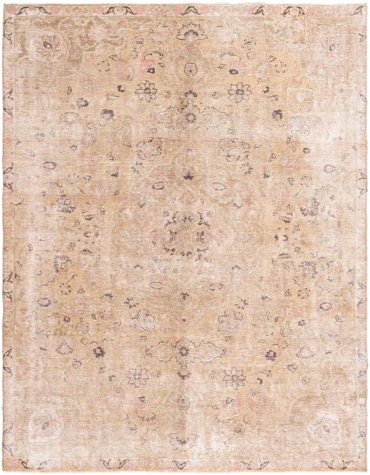 Detail image of 6' 8 x 10' 2 Hand Knotted Ultra Vintage Persian Wool Rug