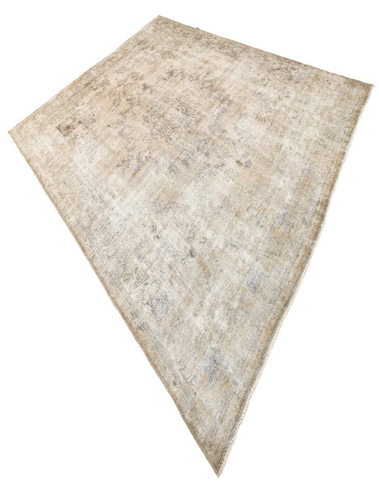 Detail image of 9' 2 x 12'  Hand Knotted Ultra Vintage Persian Wool Rug