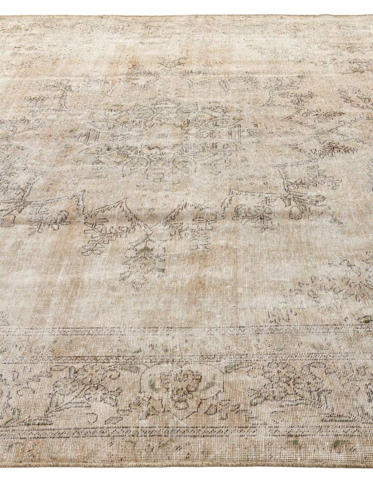Detail image of 9' 2 x 12'  Hand Knotted Ultra Vintage Persian Wool Rug