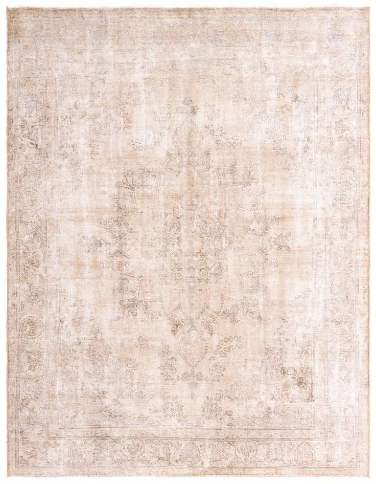 Detail image of 9' 2 x 12' Hand Knotted Ultra Vintage Persian Wool Rug