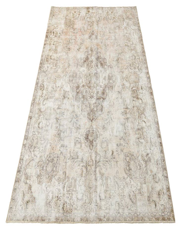 Detail image of 6' 9 x 9' 10  Hand Knotted Ultra Vintage Persian Wool Rug