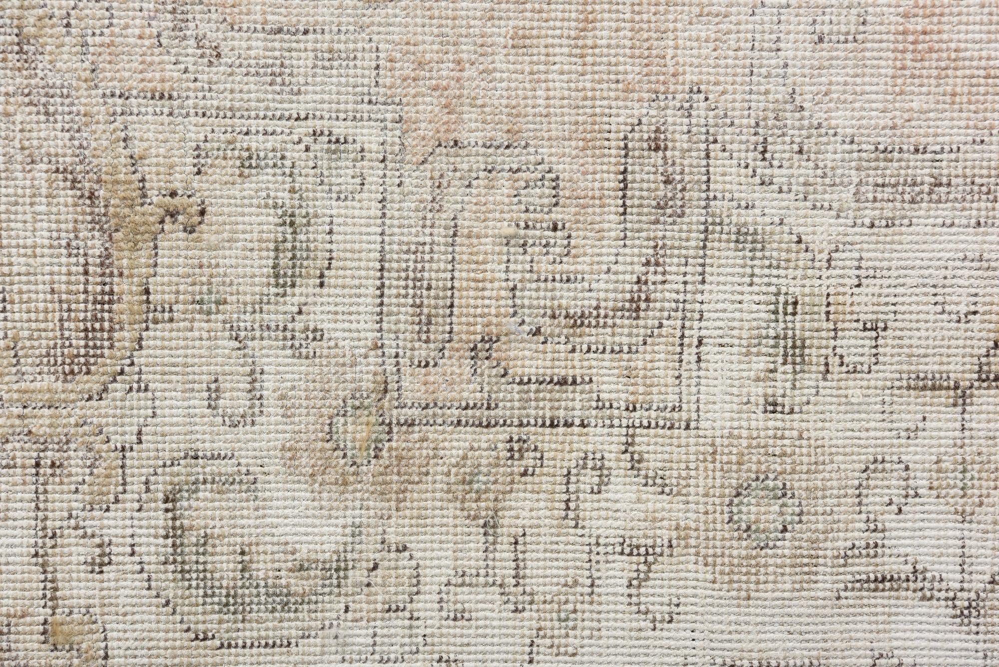 6' 9 x 9' 10 Hand Knotted Ultra Vintage Persian Wool Rug