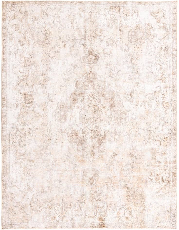 Detail image of 6' 9 x 9' 10 Hand Knotted Ultra Vintage Persian Wool Rug