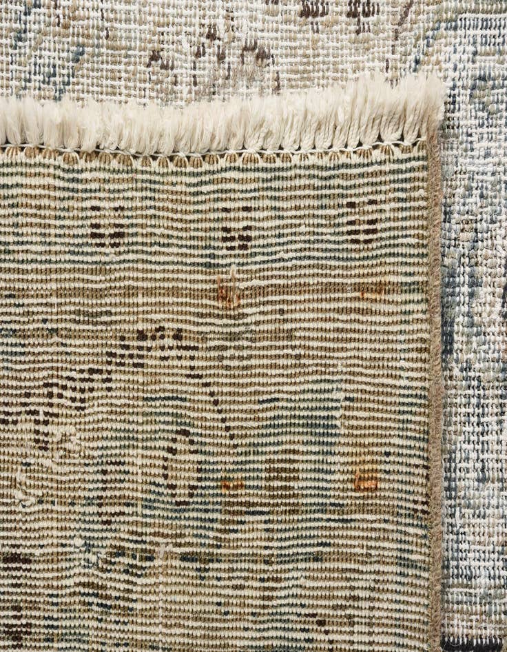 Detail image of 6' 2 x 9' 2  Hand Knotted Ultra Vintage Persian Wool Rug