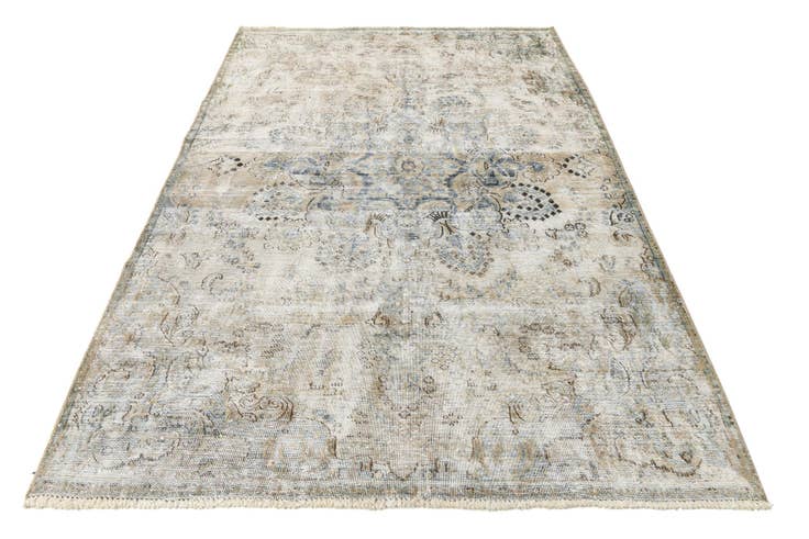 Vue détaillée : 190cm x 280cm Noué main Ultra Vintage Tapis Persan Laine