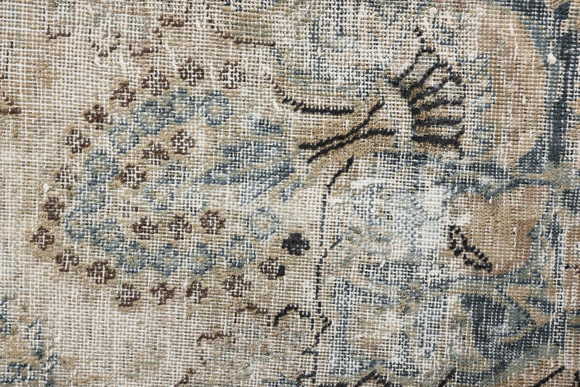 6' 2 x 9' 2 Hand Knotted Ultra Vintage Persian Wool Rug