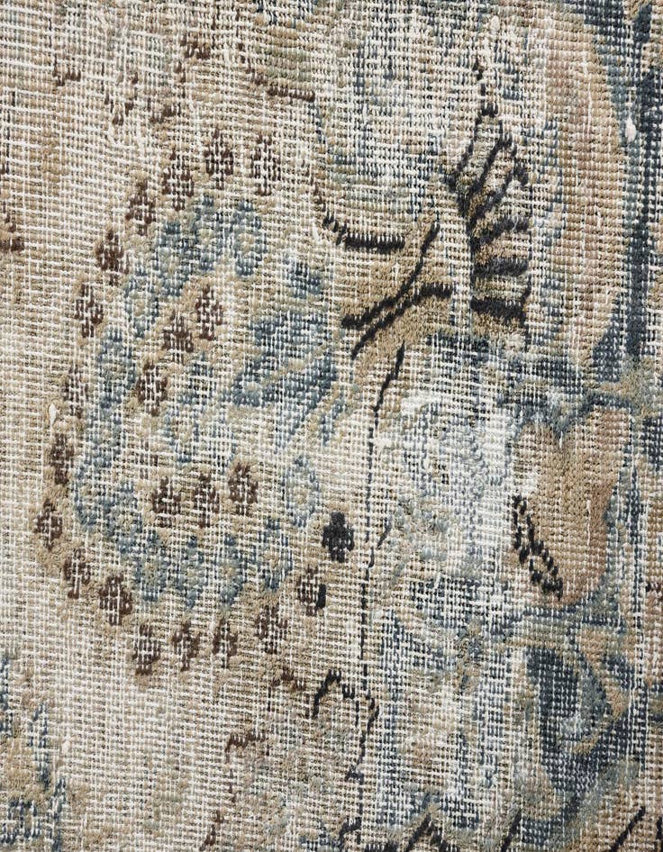 Detail image of 6' 2 x 9' 2  Hand Knotted Ultra Vintage Persian Wool Rug