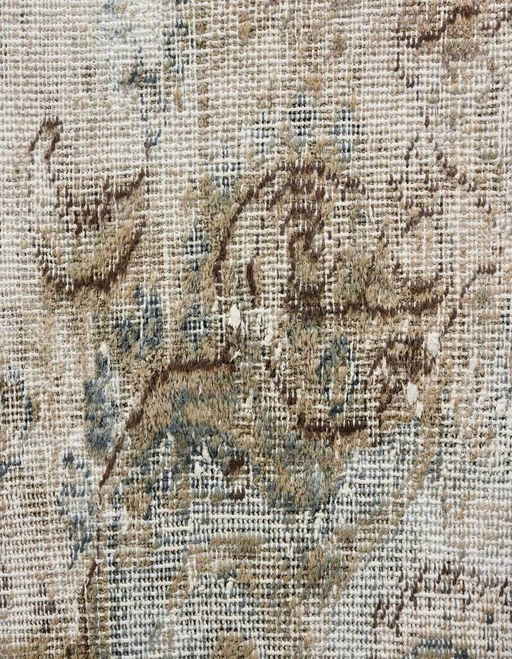 Detail image of 6' 2 x 9' 2  Hand Knotted Ultra Vintage Persian Wool Rug