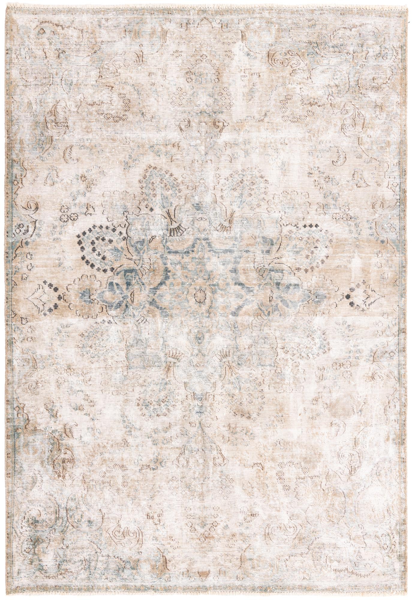 6' 2 x 9' 2 Hand Knotted Ultra Vintage Persian Wool Rug