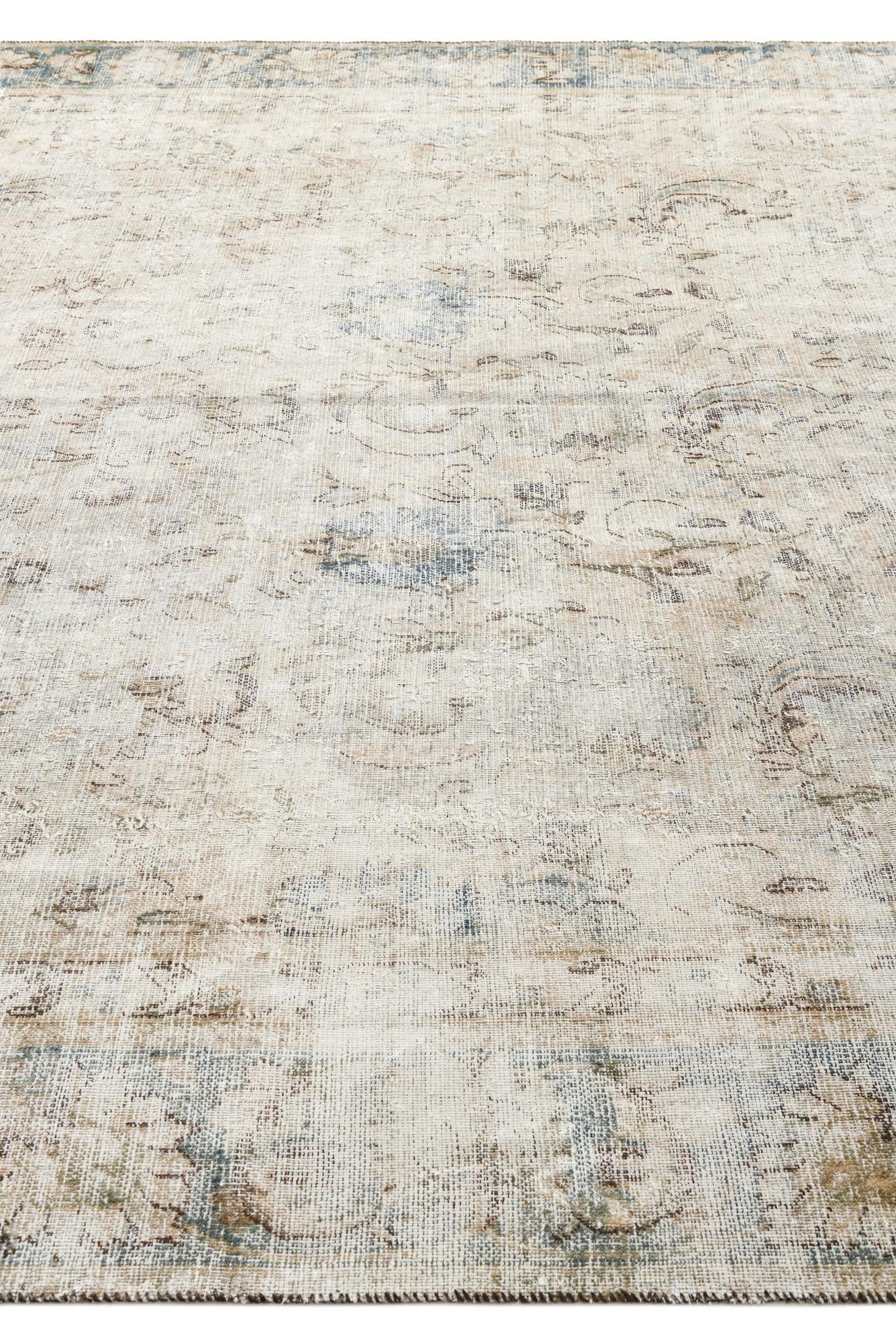 8' 4 x 11' 6 Hand Knotted Ultra Vintage Persian Wool Rug