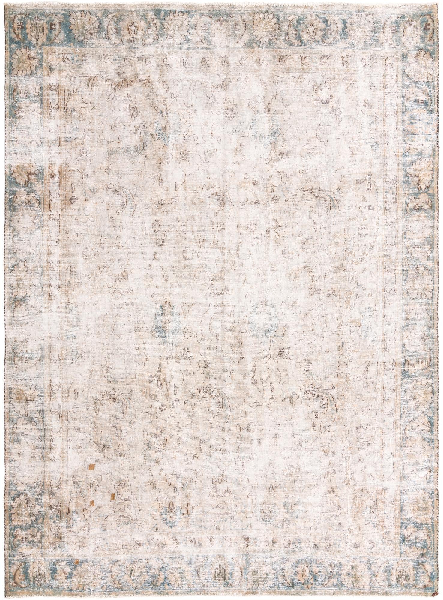 8' 4 x 11' 6 Hand Knotted Ultra Vintage Persian Wool Rug