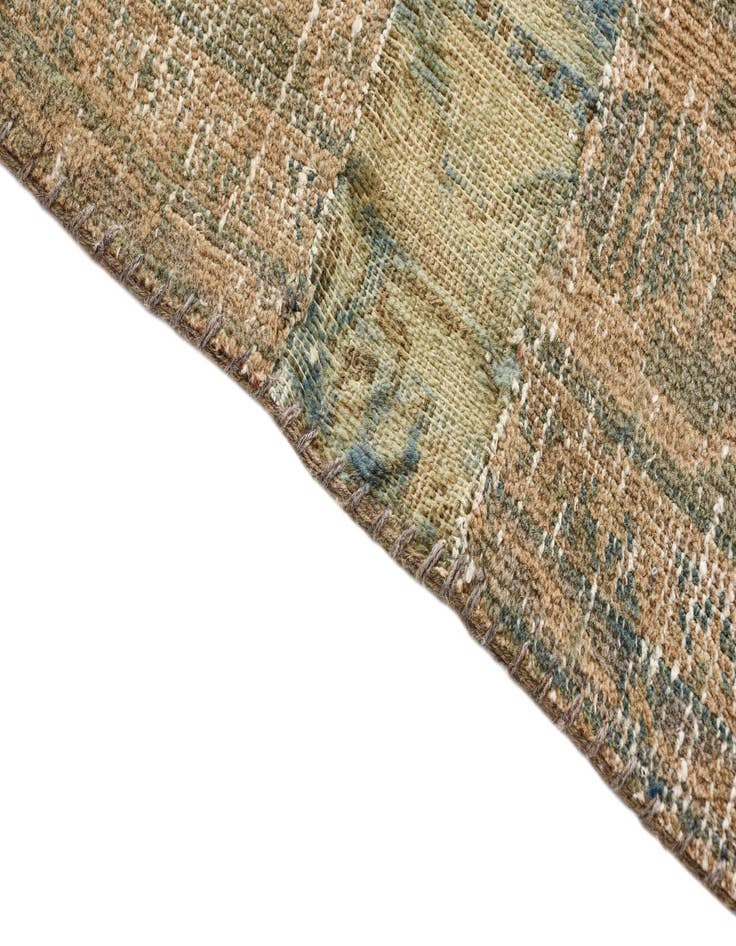 Detail image of 6' 5 x 9' 2  Hand Knotted Ultra Vintage Persian Wool Rug