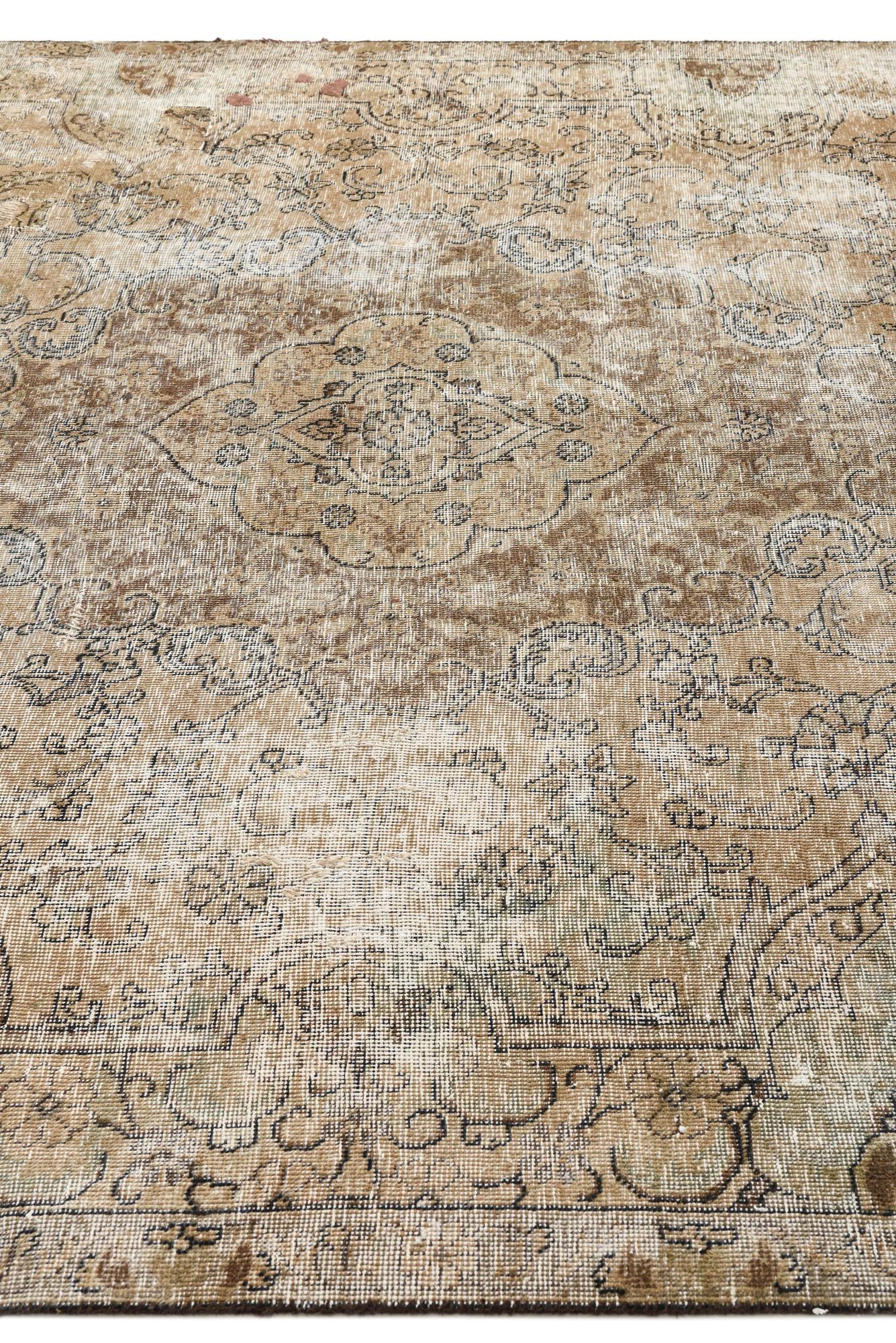7' 6 x 10' 9 Hand Knotted Ultra Vintage Persian Wool Rug