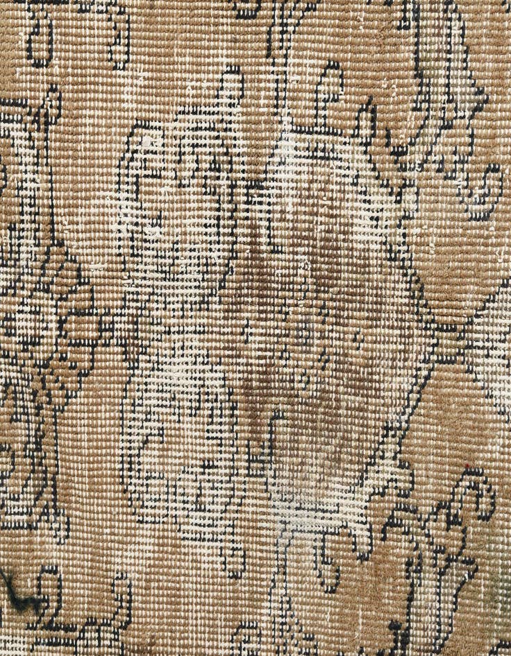 Detail image of 7' 6 x 10' 9  Hand Knotted Ultra Vintage Persian Wool Rug