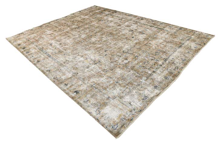 9' x 11' 6 Hand Knotted Ultra Vintage Persian Wool Rug