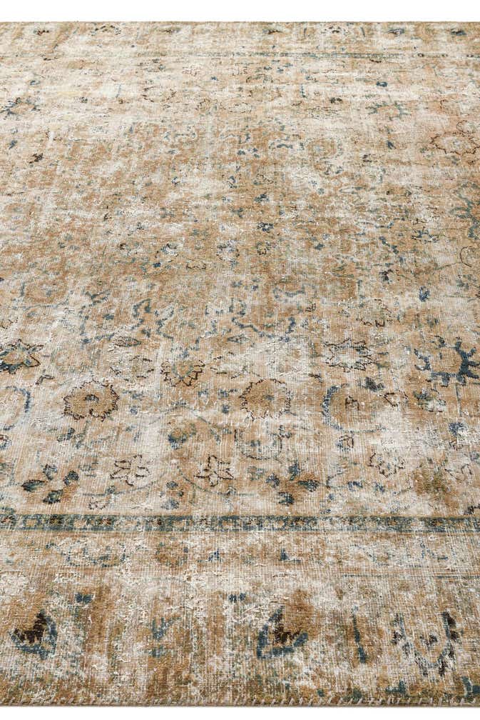 9' x 11' 6 Hand Knotted Ultra Vintage Persian Wool Rug