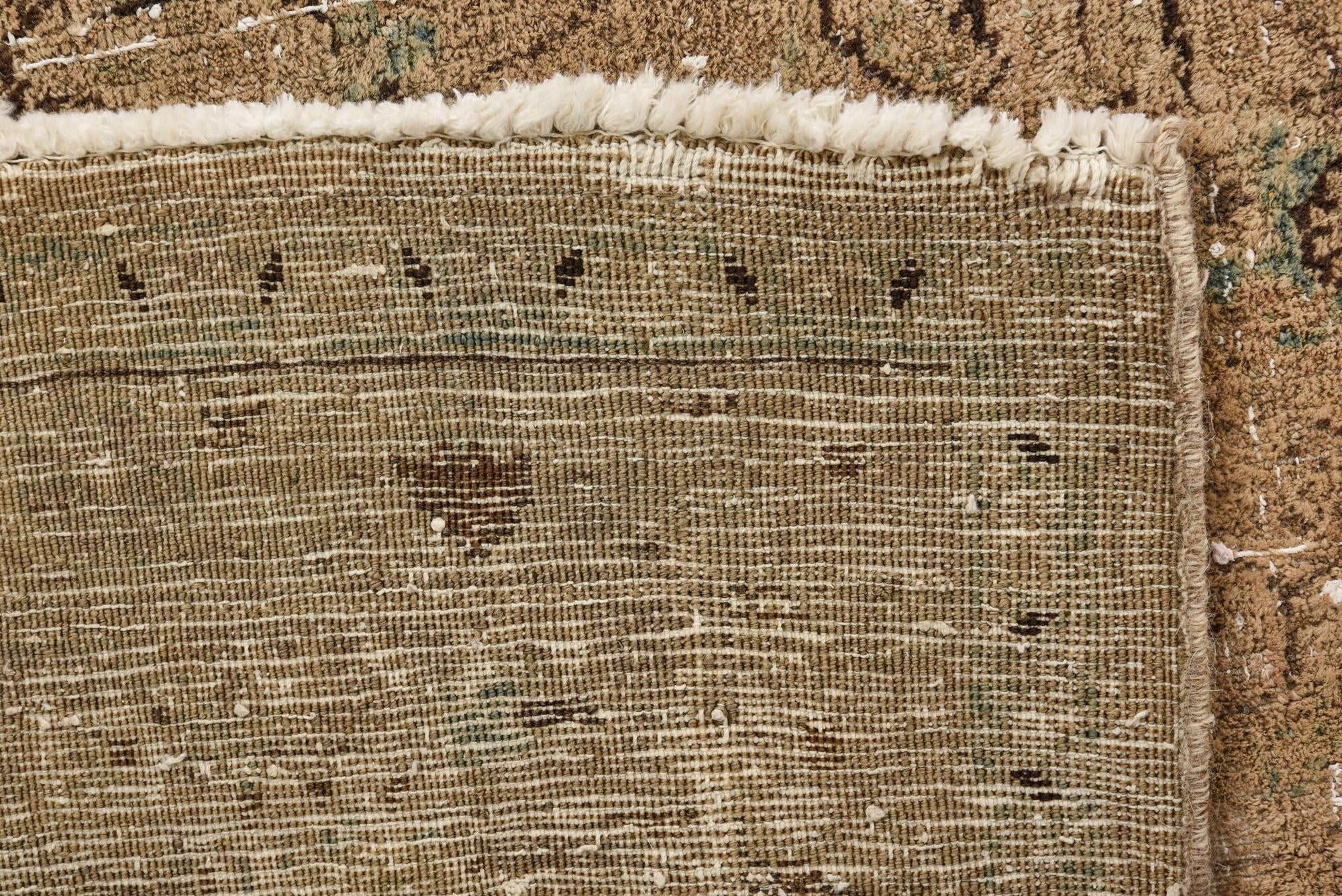 7' 10 x 12' 1 Hand Knotted Ultra Vintage Persian Wool Rug