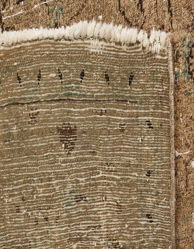 Detail image of 7' 10 x 12' 1  Hand Knotted Ultra Vintage Persian Wool Rug