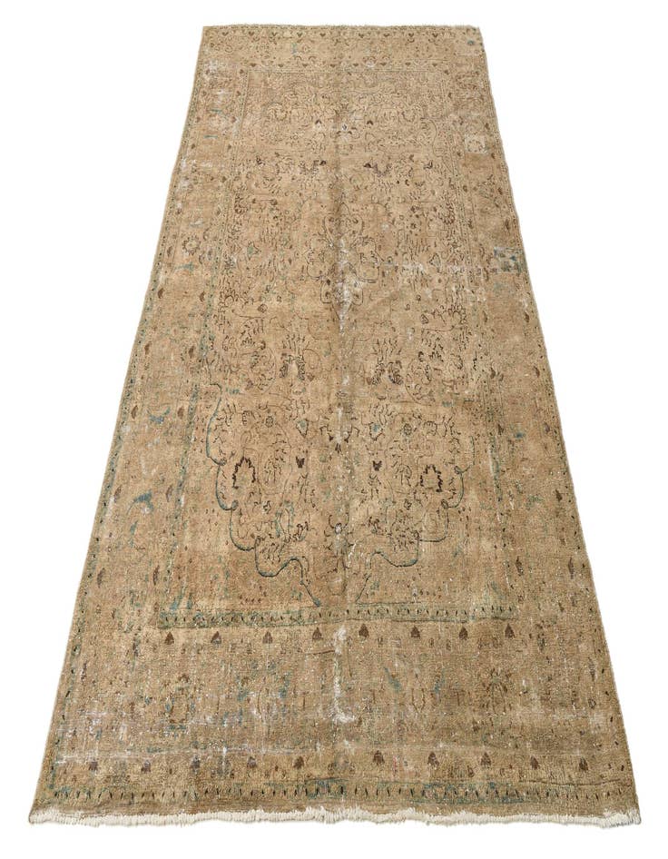 Detail image of 7' 10 x 12' 1  Hand Knotted Ultra Vintage Persian Wool Rug