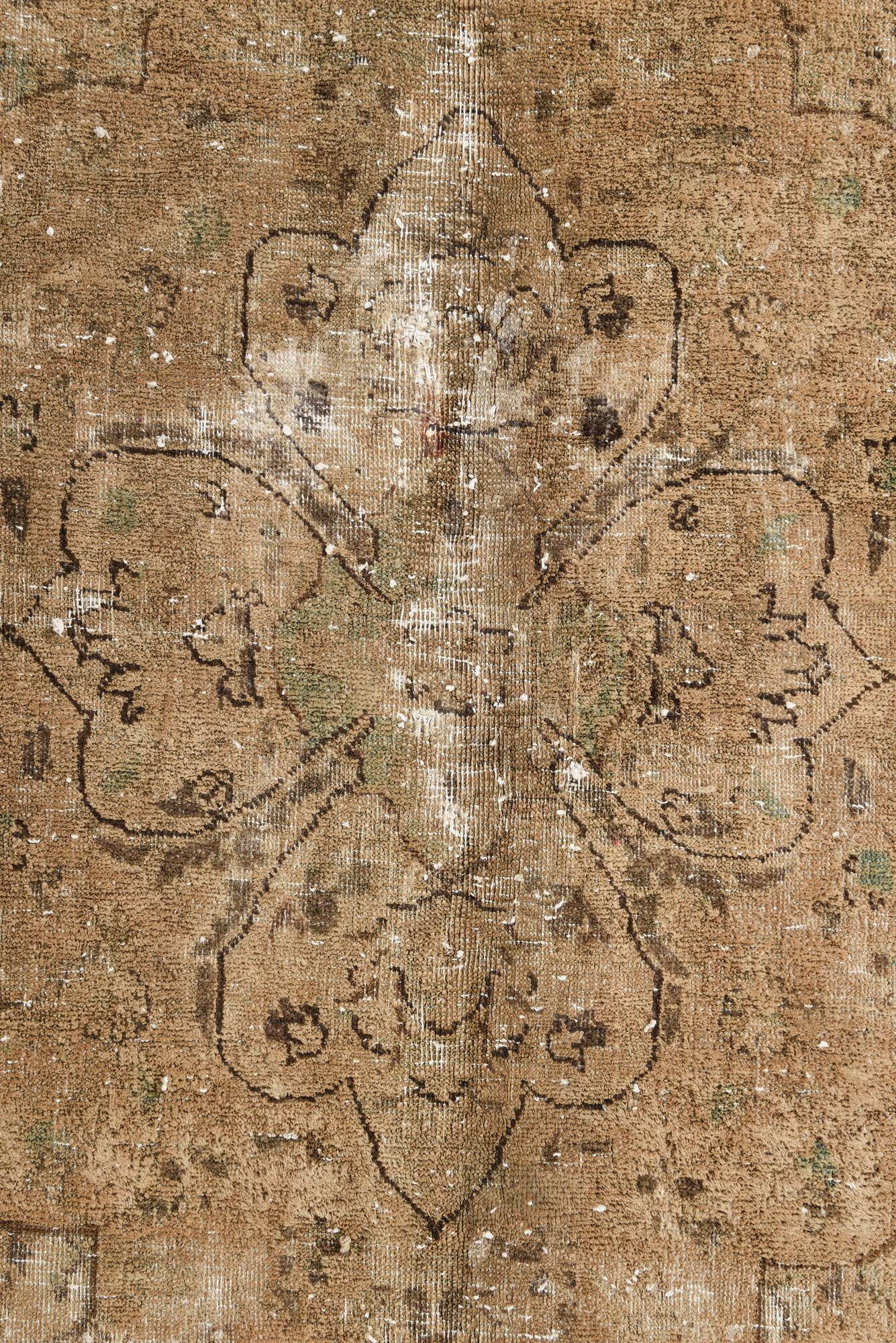 7' 10 x 12' 1 Hand Knotted Ultra Vintage Persian Wool Rug