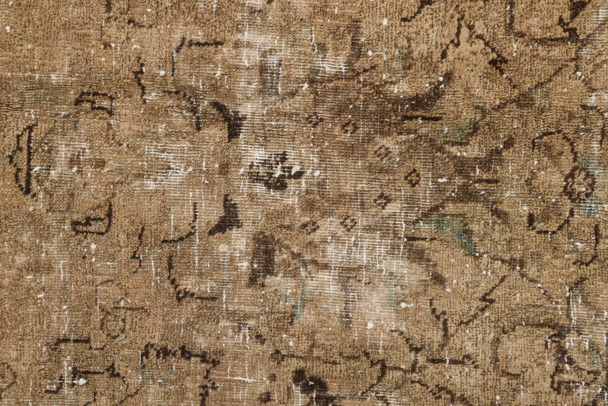 7' 10 x 12' 1 Hand Knotted Ultra Vintage Persian Wool Rug