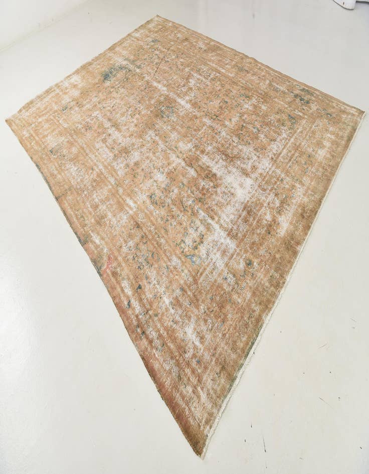 Detail image of 9' 7 x 12' 5  Hand Knotted Ultra Vintage Persian Wool Rug