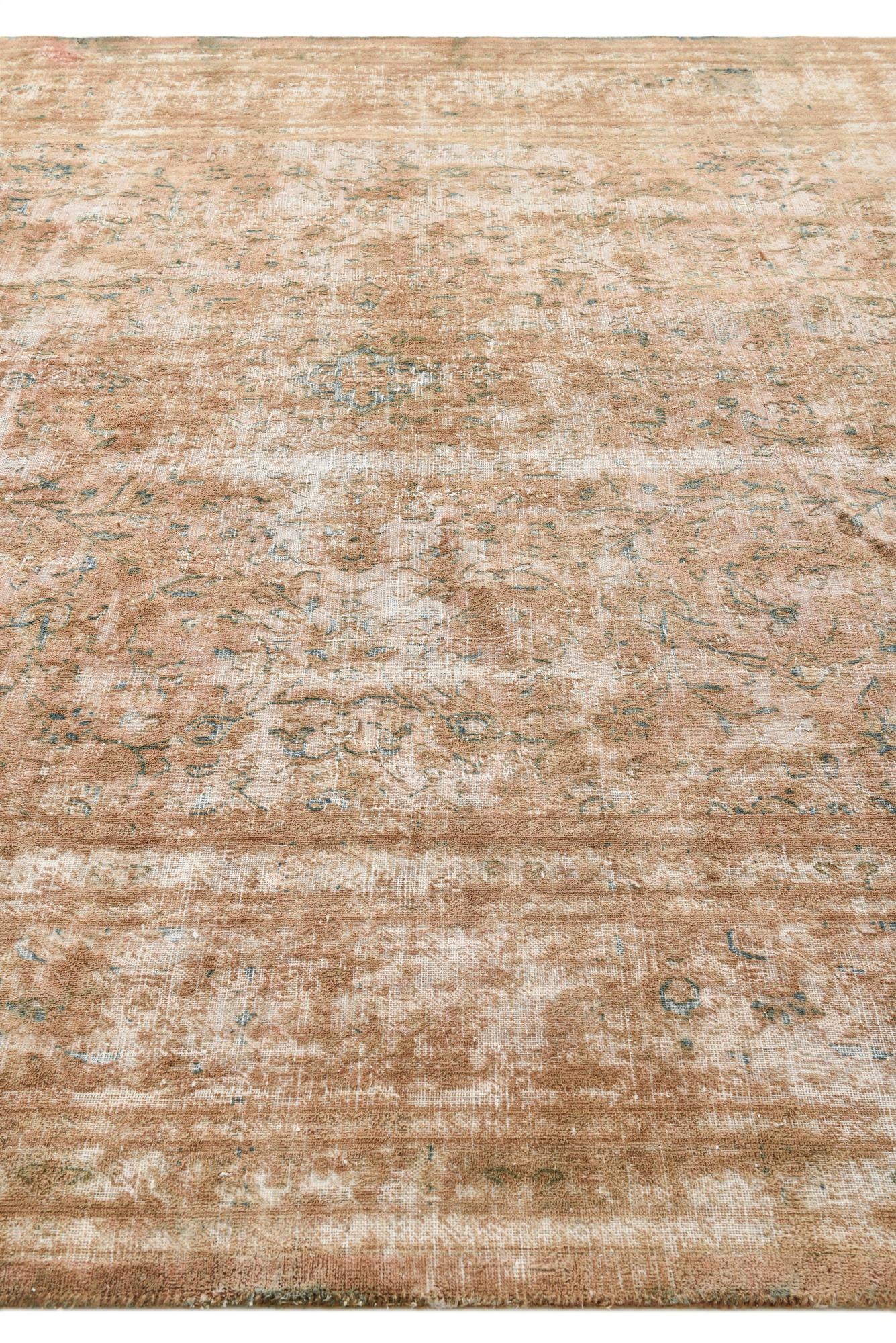 9' 7 x 12' 5 Hand Knotted Ultra Vintage Persian Wool Rug