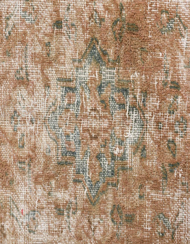 Detail image of 9' 7 x 12' 5  Hand Knotted Ultra Vintage Persian Wool Rug