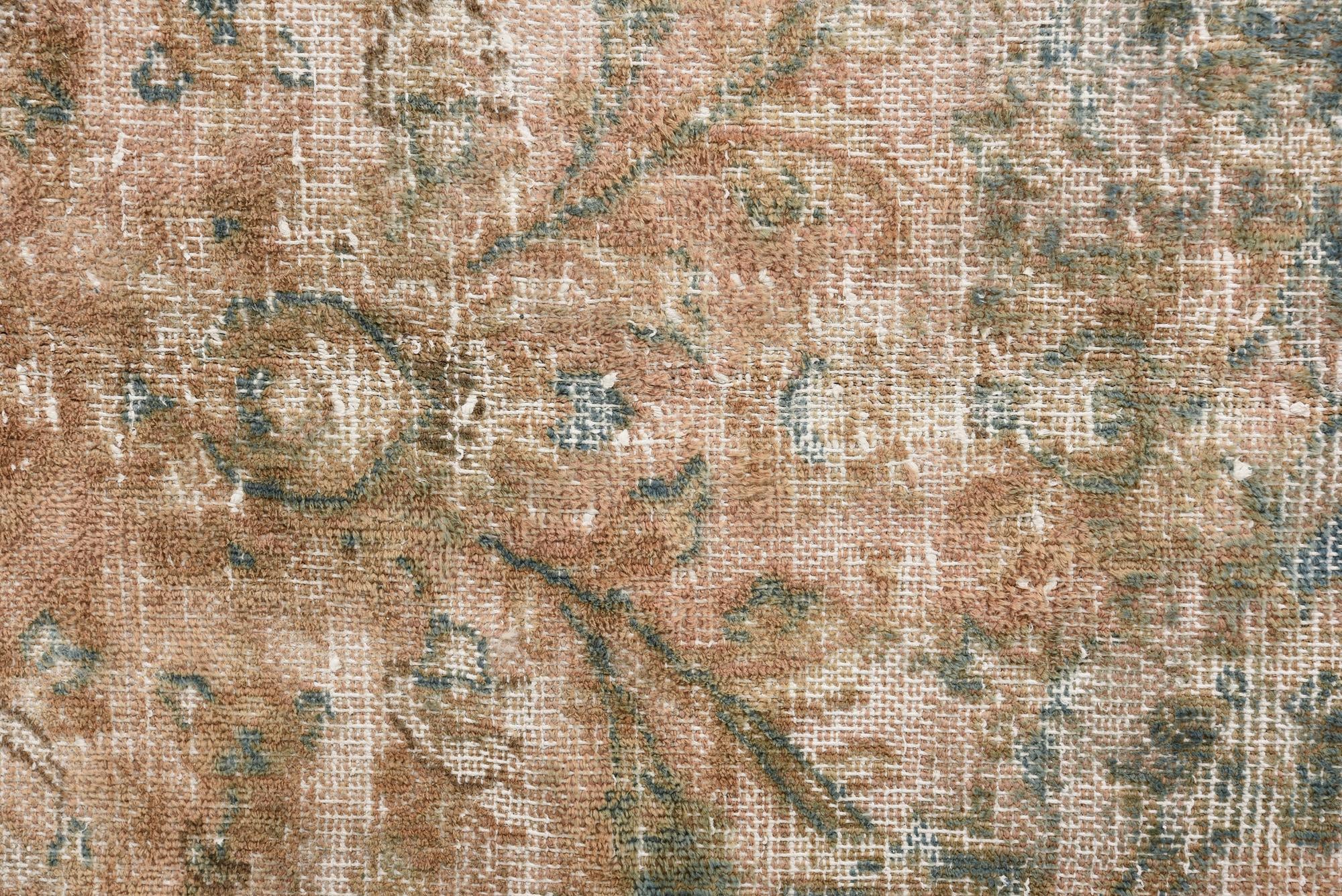 9' 7 x 12' 5 Hand Knotted Ultra Vintage Persian Wool Rug
