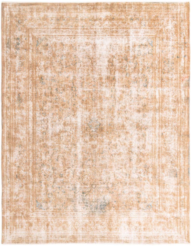 Detail image of 9' 7 x 12' 5 Hand Knotted Ultra Vintage Persian Wool Rug