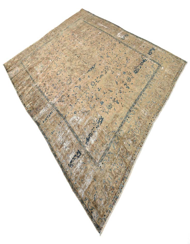 Detail image of 9' 5 x 11' 2  Hand Knotted Ultra Vintage Persian Wool Rug