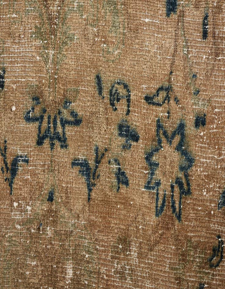 Detail image of 9' 5 x 11' 2  Hand Knotted Ultra Vintage Persian Wool Rug