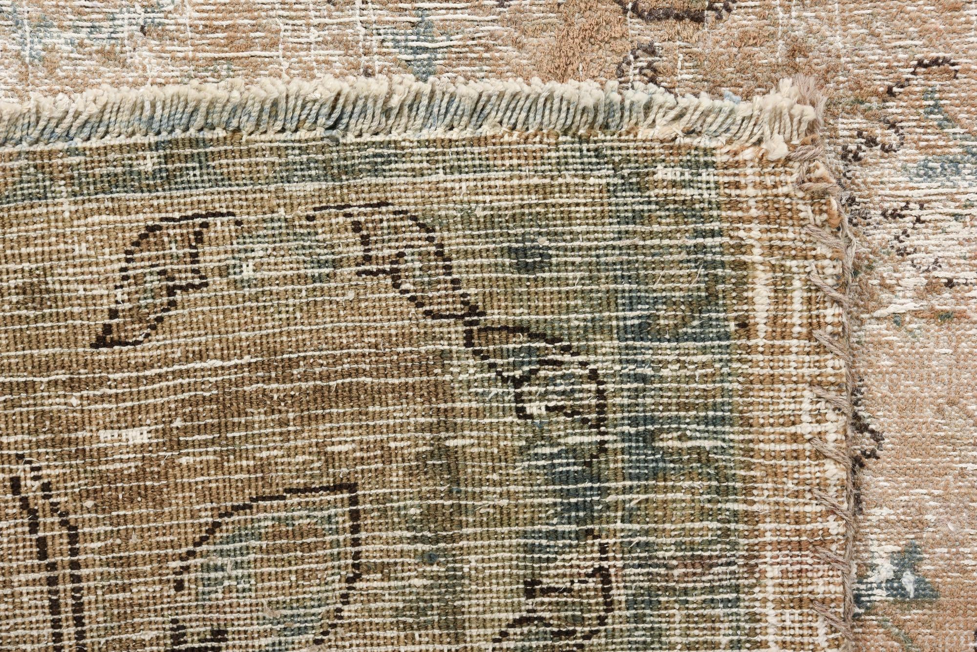 6' 8 x 9' 4 Hand Knotted Ultra Vintage Persian Wool Rug