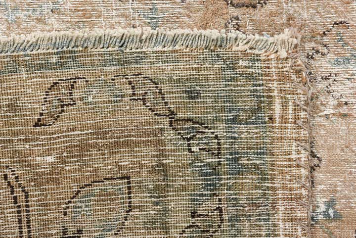 6' 8 x 9' 4 Hand Knotted Ultra Vintage Persian Wool Rug