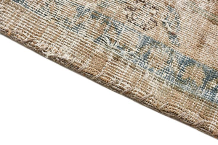 Detail image of 6' 8 x 9' 4 Hand Knotted Ultra Vintage Persian Wool Rug