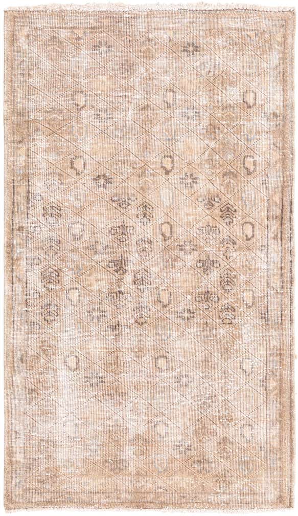 3' x 5' 2 Hand Knotted Ultra Vintage Persian Wool Rug