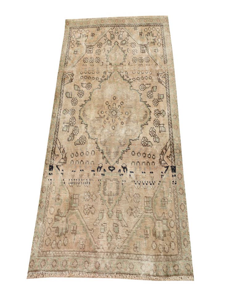 Detail image of 3' x 4' 5  Hand Knotted Ultra Vintage Persian Wool Rug