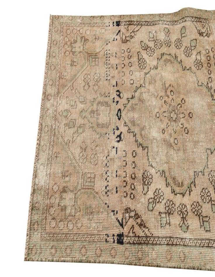 Detail image of 3' x 4' 5  Hand Knotted Ultra Vintage Persian Wool Rug