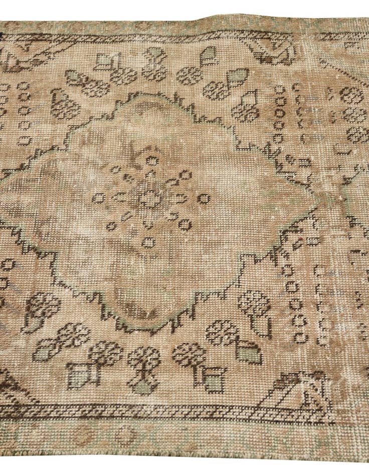 Detail image of 3' x 4' 5  Hand Knotted Ultra Vintage Persian Wool Rug
